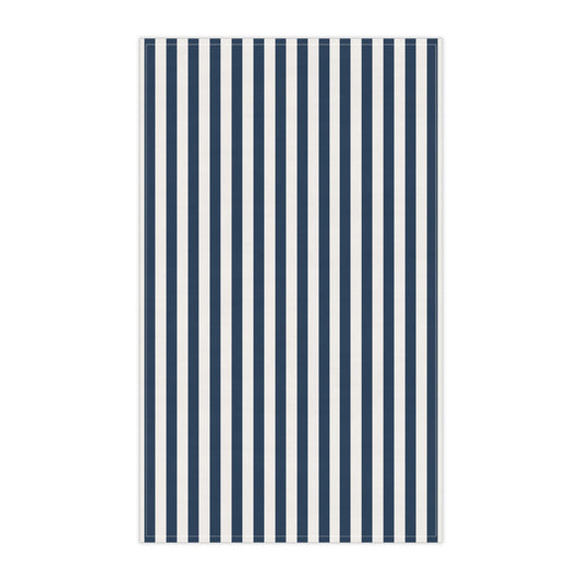 Navy Blue Stripes Kitchen Towel - Kitchen Towel - Kristine Celestine