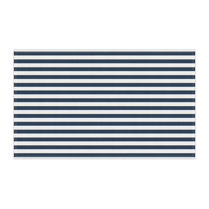 Navy Blue Stripes Kitchen Towel - Kitchen Towel - Kristine Celestine