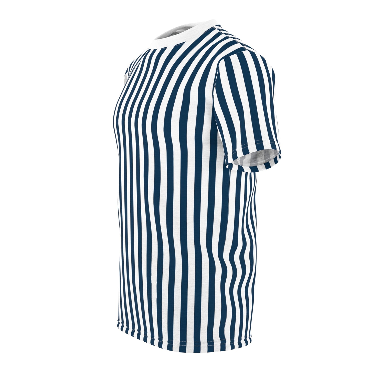 Navy Blue Stripes Patterned T - Shirt - T - Shirt - Kristine Celestine