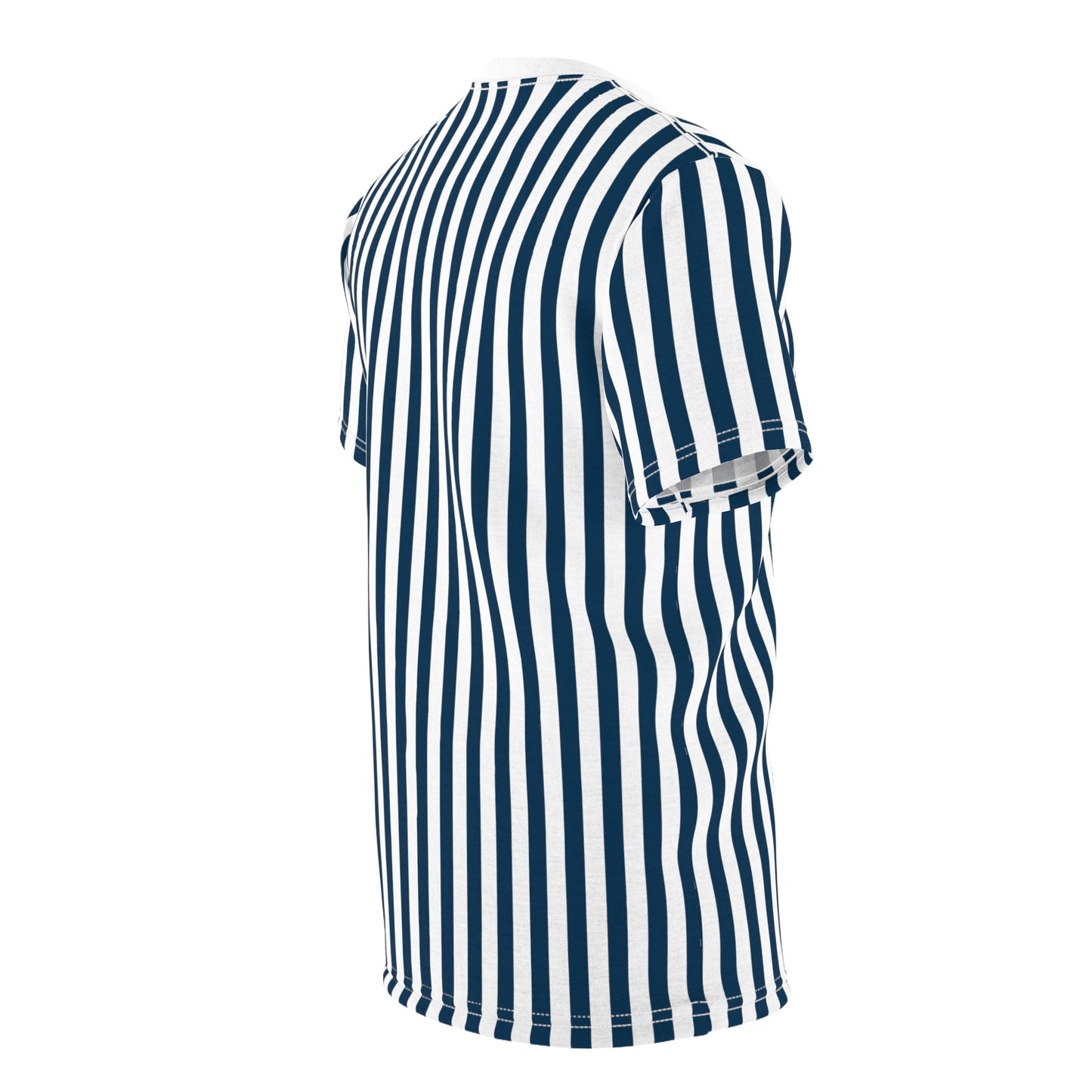 Navy Blue Stripes Patterned T - Shirt - T - Shirt - Kristine Celestine