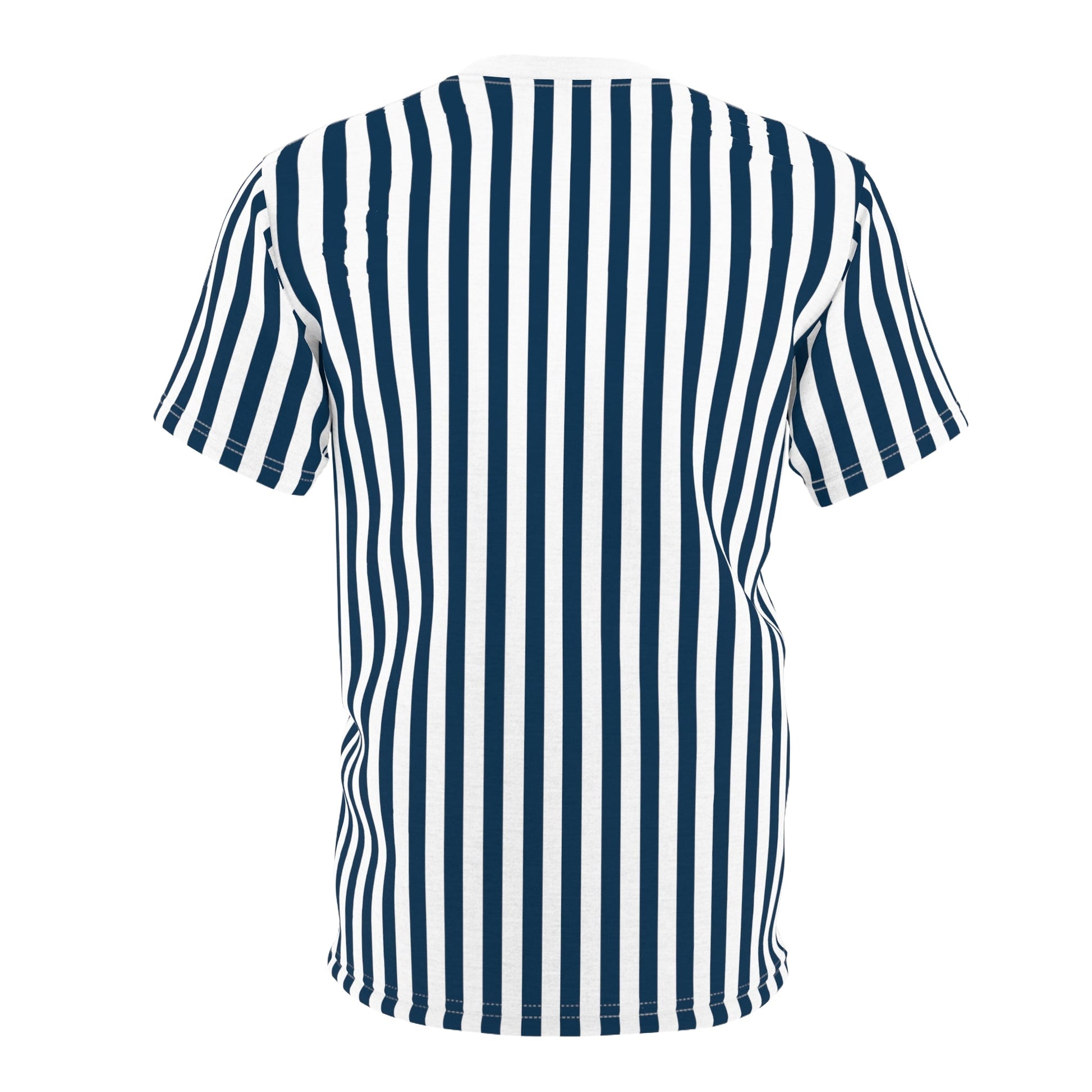 Navy Blue Stripes Patterned T - Shirt - T - Shirt - Kristine Celestine