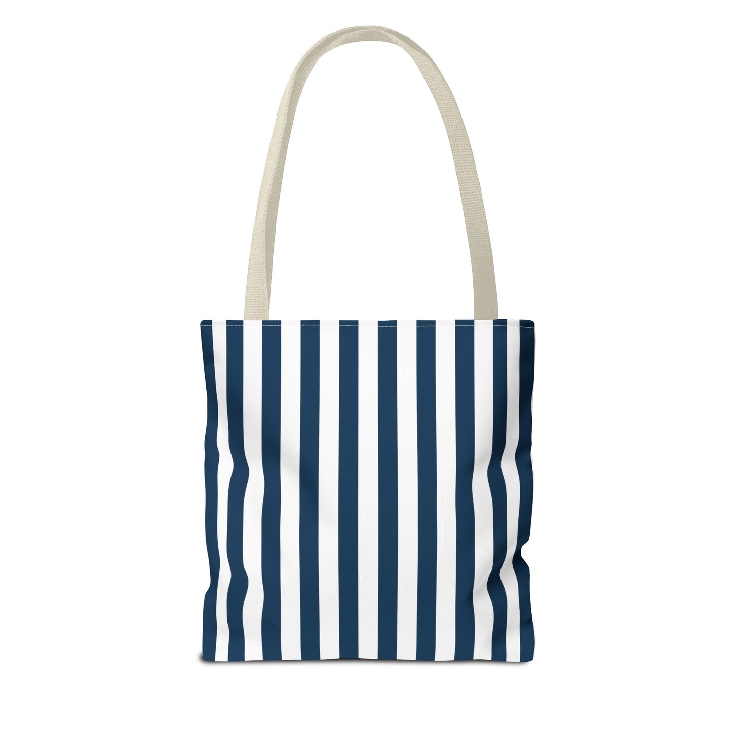 Navy Blue Stripes Tote Bag - Bags - Kristine Celestine