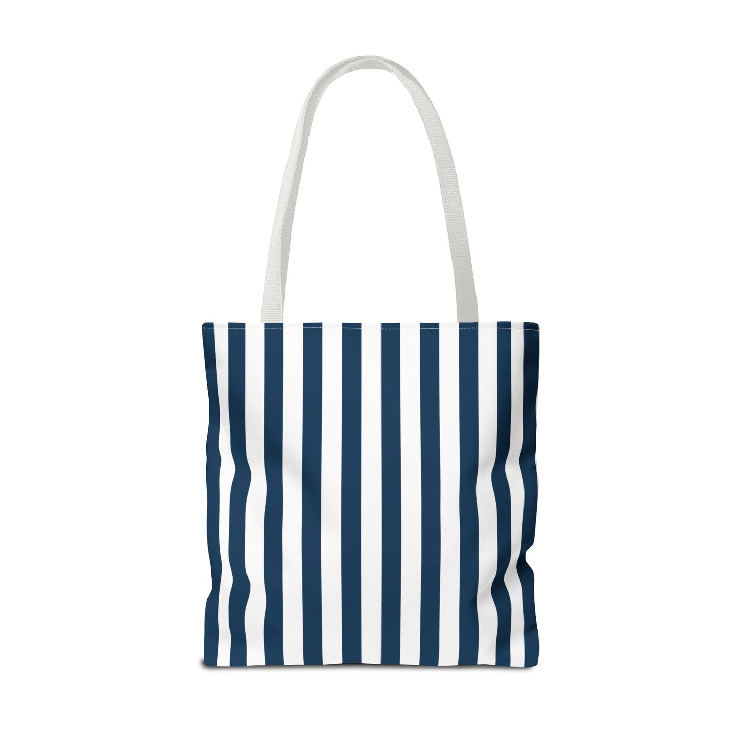 Navy Blue Stripes Tote Bag - Bags - Kristine Celestine