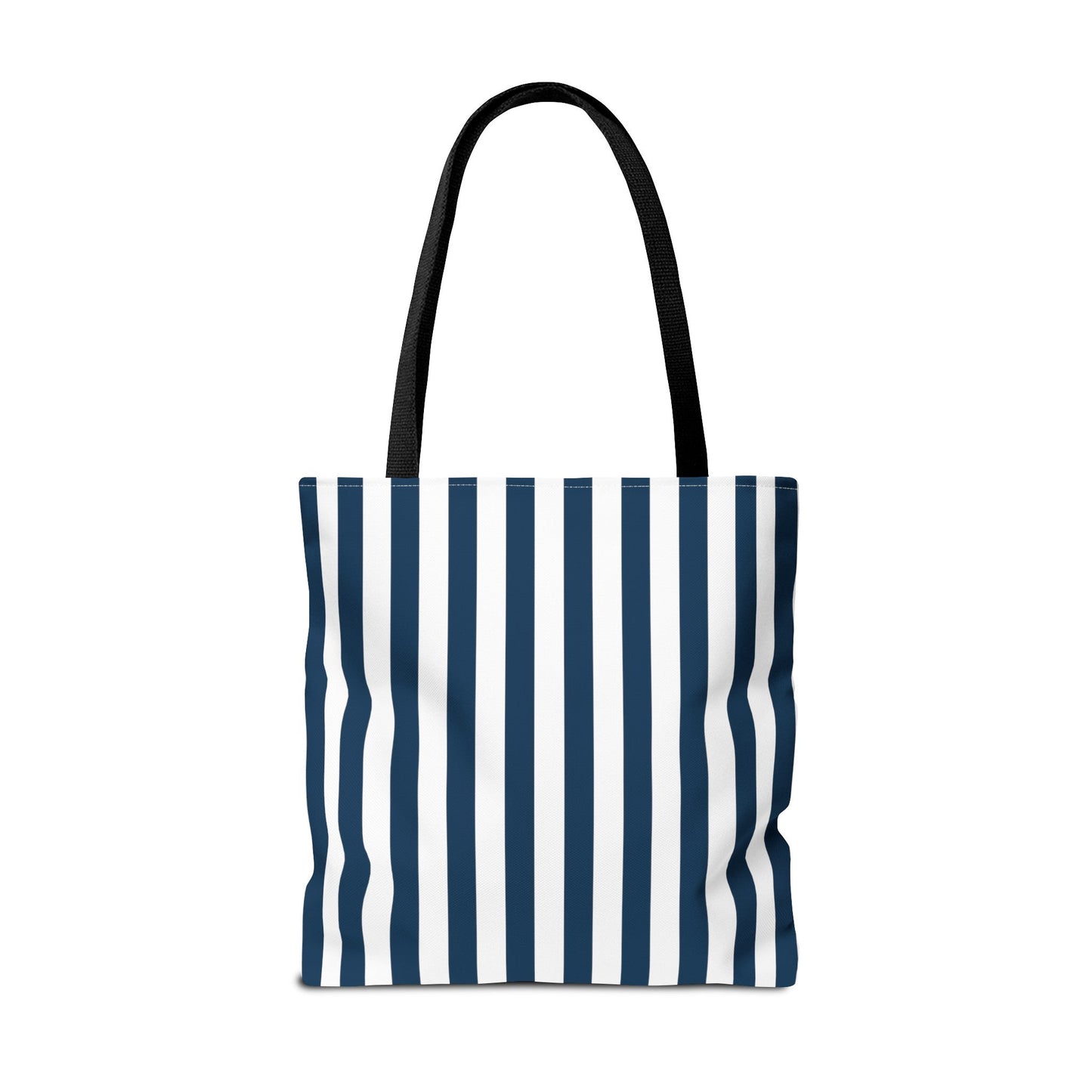 Navy Blue Stripes Tote Bag - Bags - Kristine Celestine