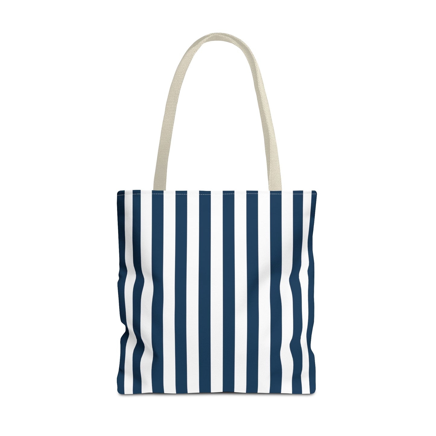 Navy Blue Stripes Tote Bag - Bags - Kristine Celestine