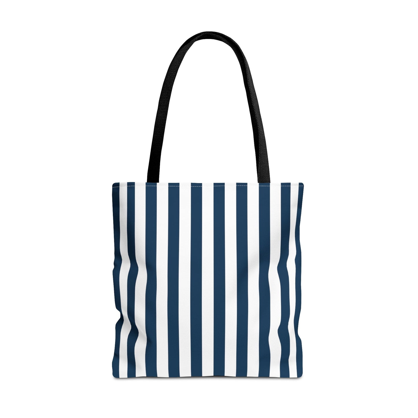 Navy Blue Stripes Tote Bag - Bags - Kristine Celestine