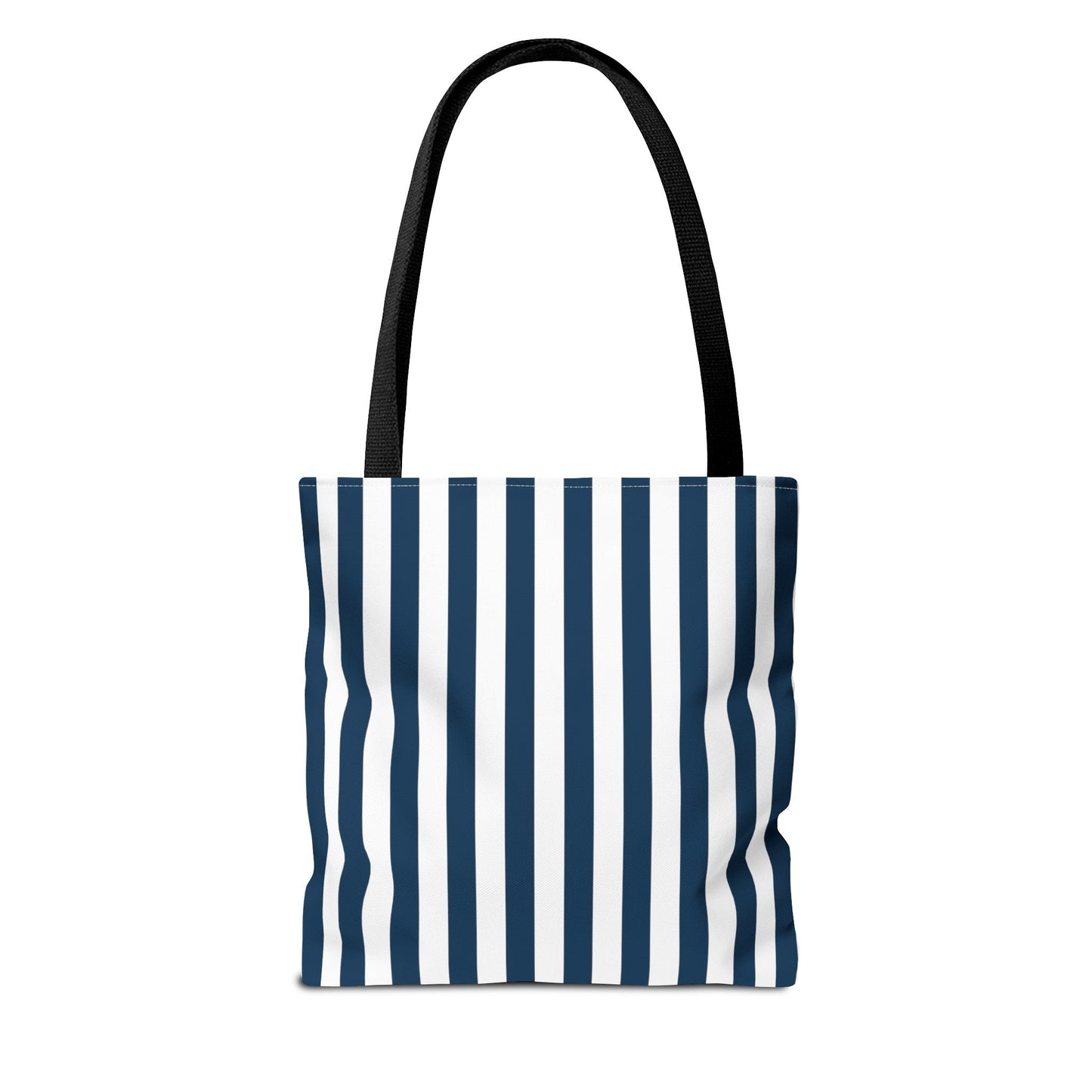 Navy Blue Stripes Tote Bag - Bags - Kristine Celestine