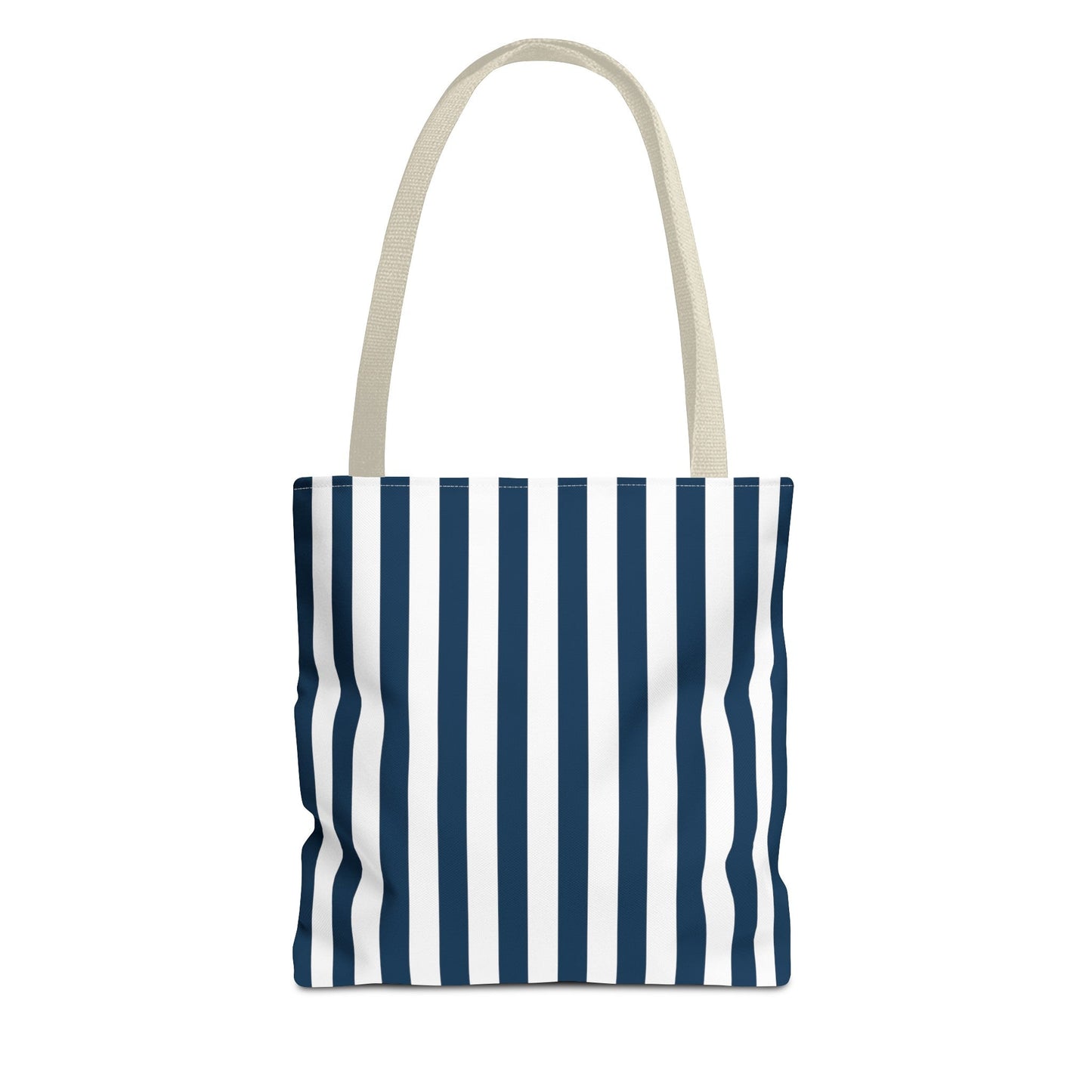 Navy Blue Stripes Tote Bag - Bags - Kristine Celestine