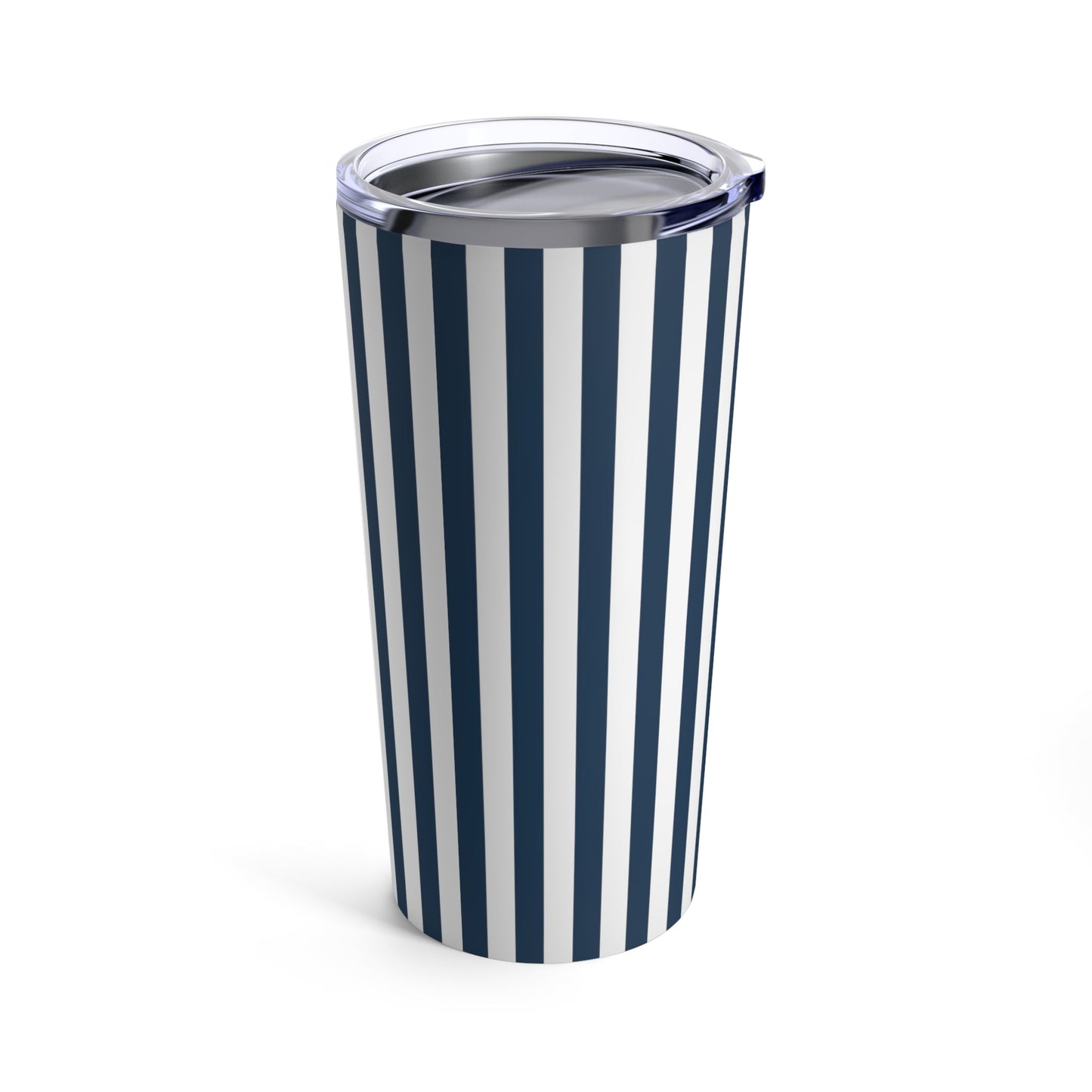 Navy Blue Stripes Tumbler 20 oz - Tumbler - Kristine Celestine