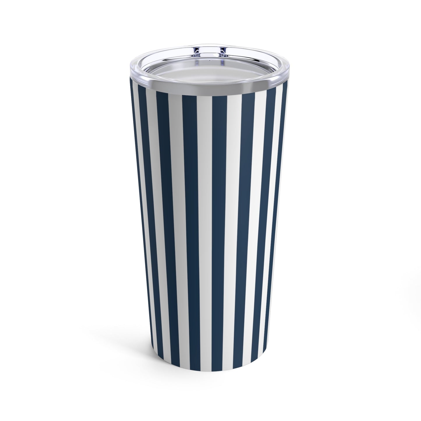 Navy Blue Stripes Tumbler 20 oz - Tumbler - Kristine Celestine