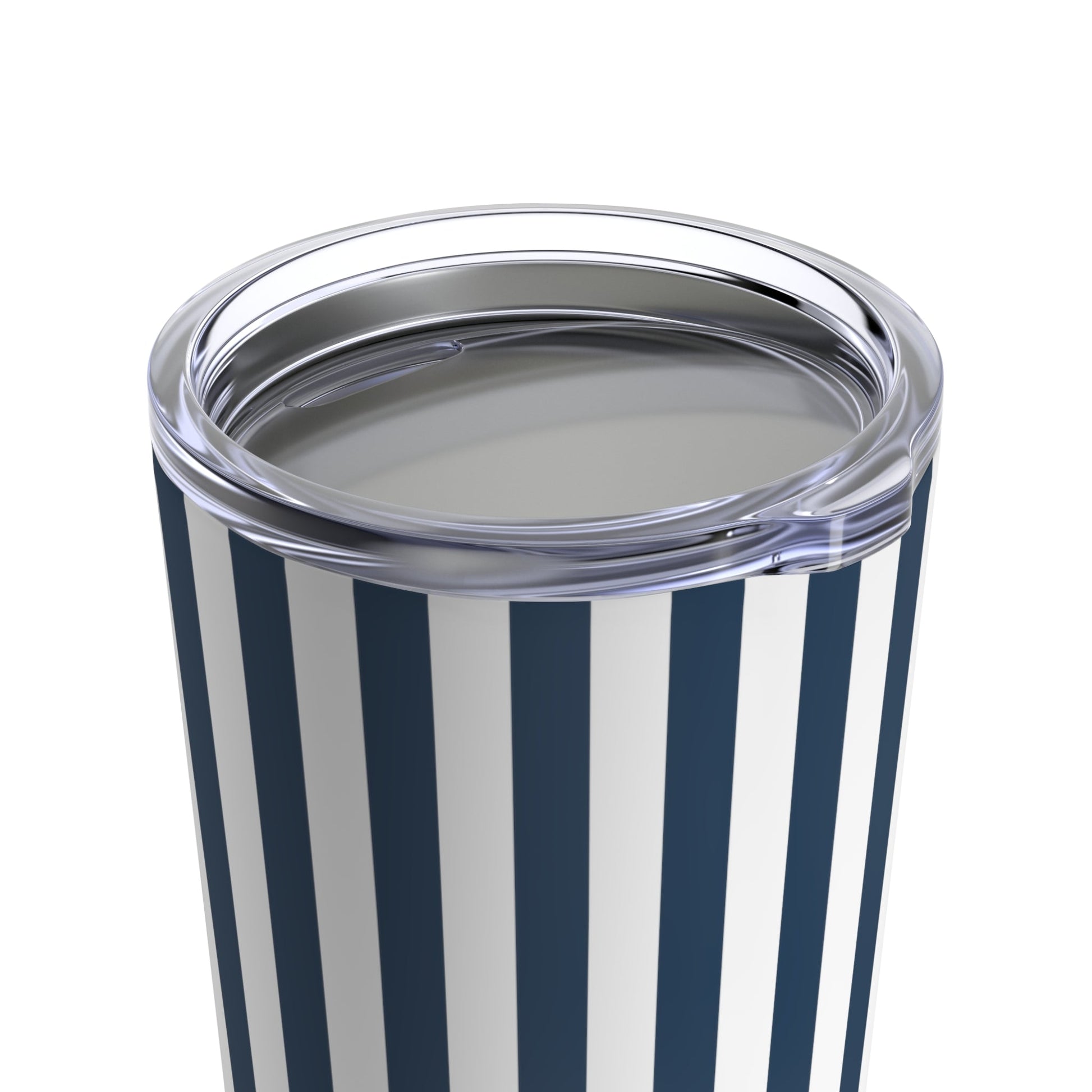 Navy Blue Stripes Tumbler 20 oz - Tumbler - Kristine Celestine