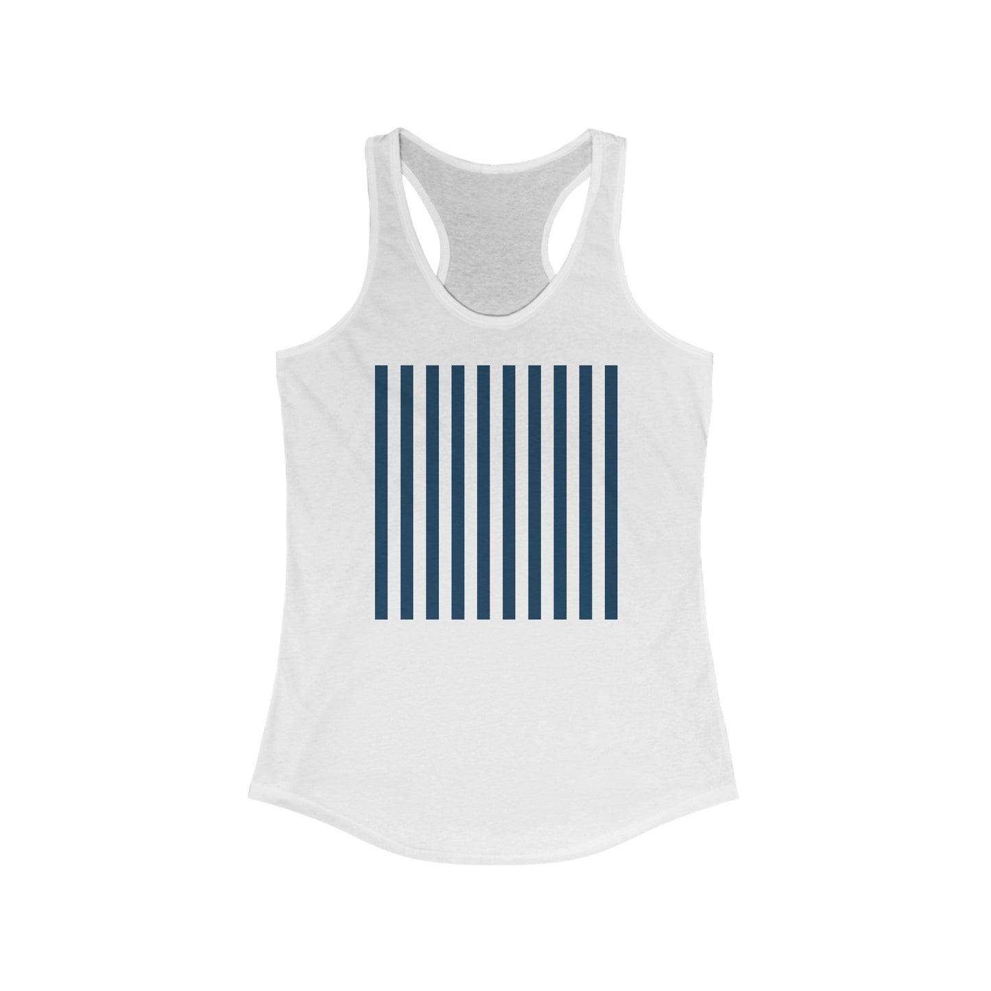 Navy Blue Stripes Women's Tank Top - Tank Top - Kristine Celestine