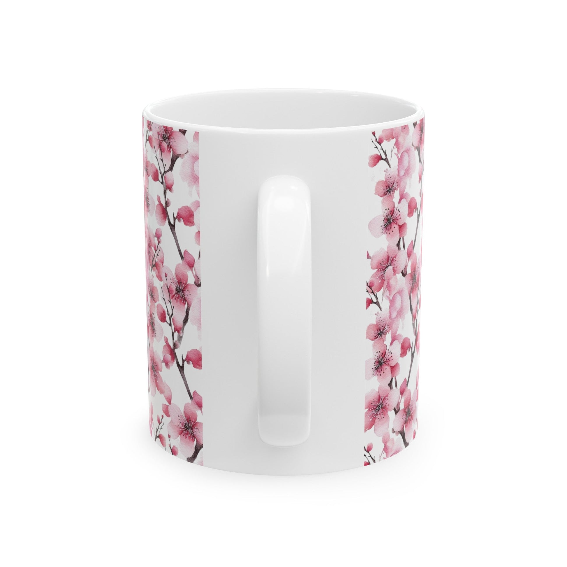 Pink Flower Lattice Mug (vD) - Mug - Kristine Celestine