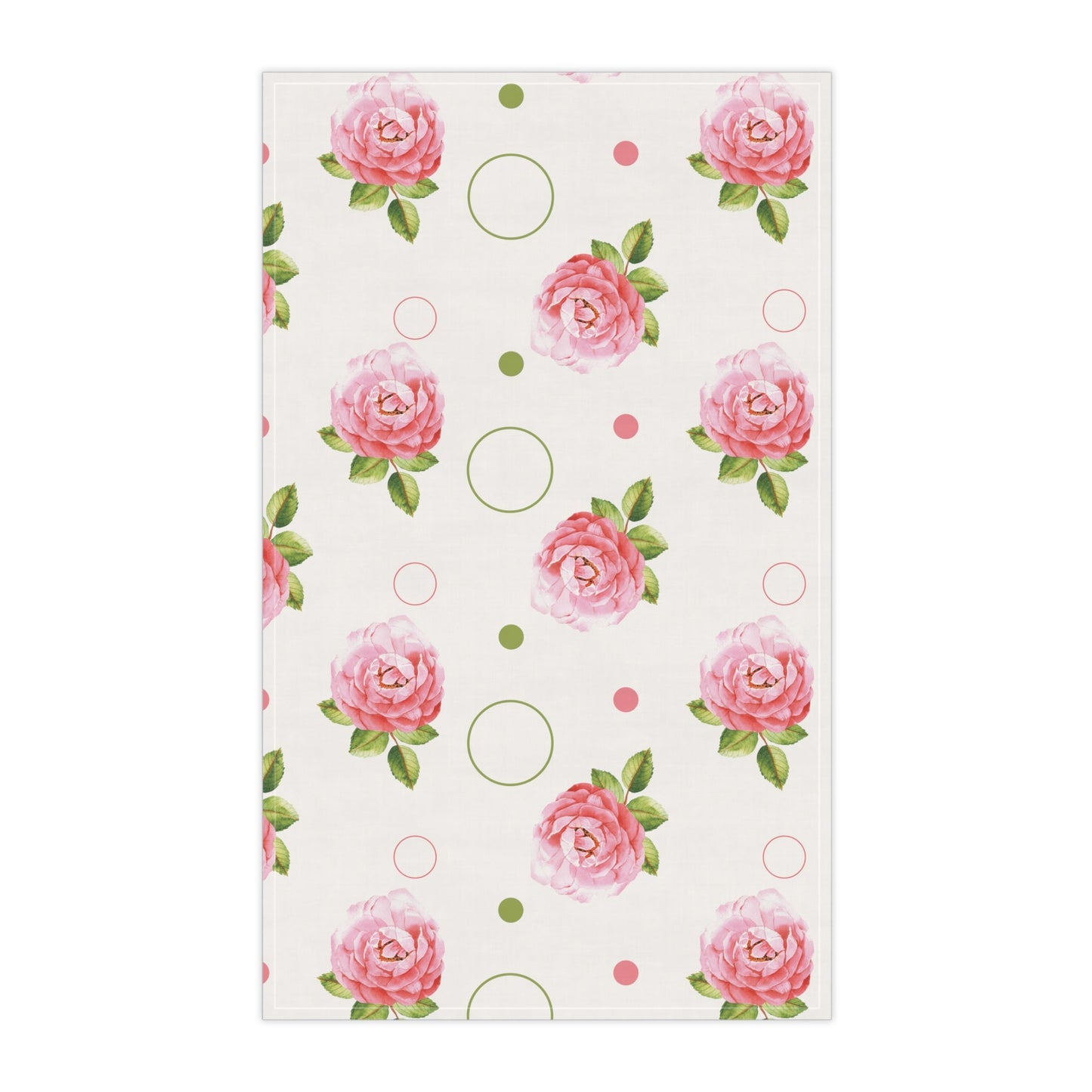 Pink Rose Kitchen Towel - Kitchen Towel - Kristine Celestine