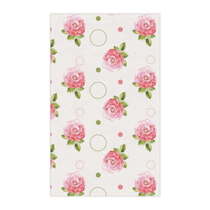 Pink Rose Kitchen Towel - Kitchen Towel - Kristine Celestine