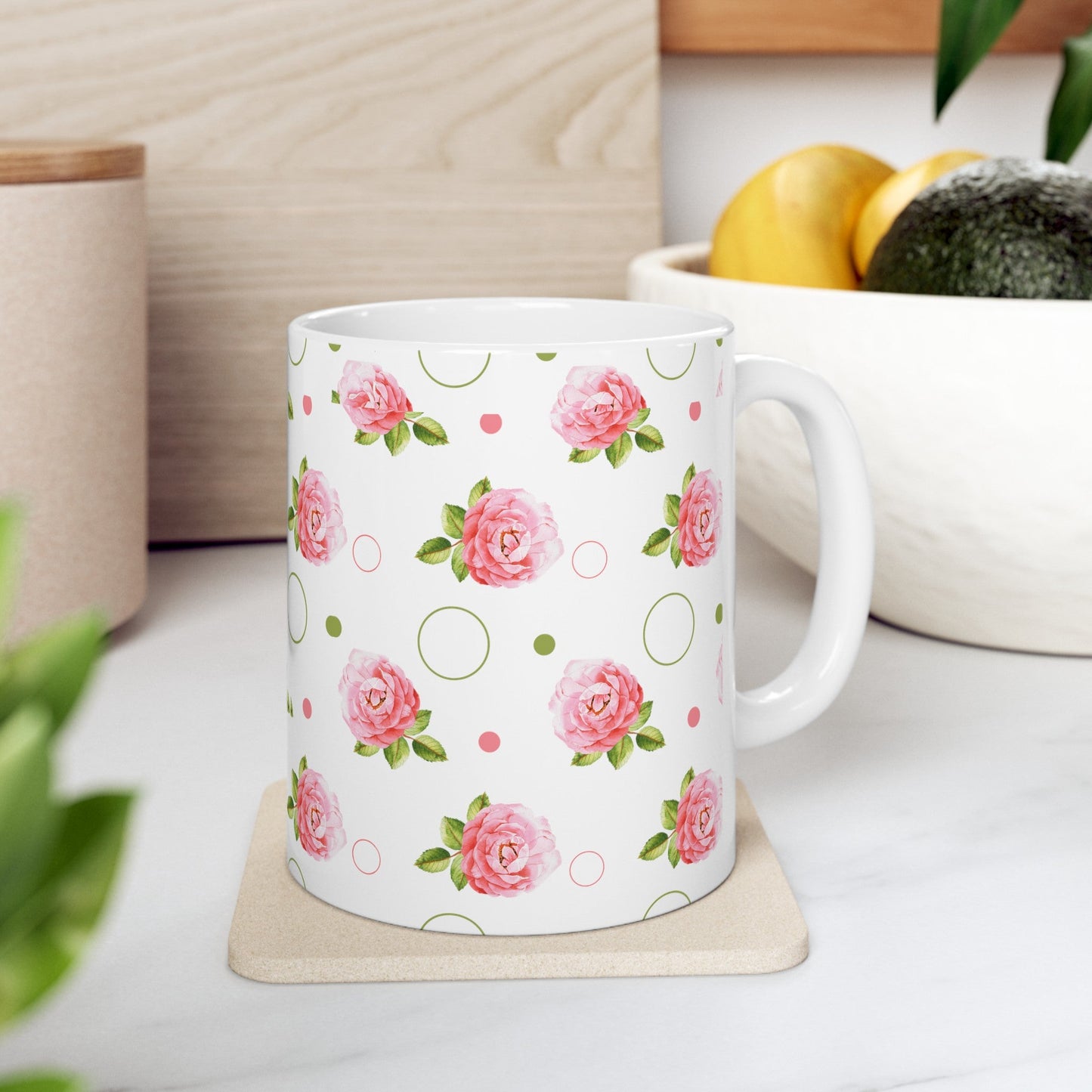 Pink Rose Mug - Mug - Kristine Celestine