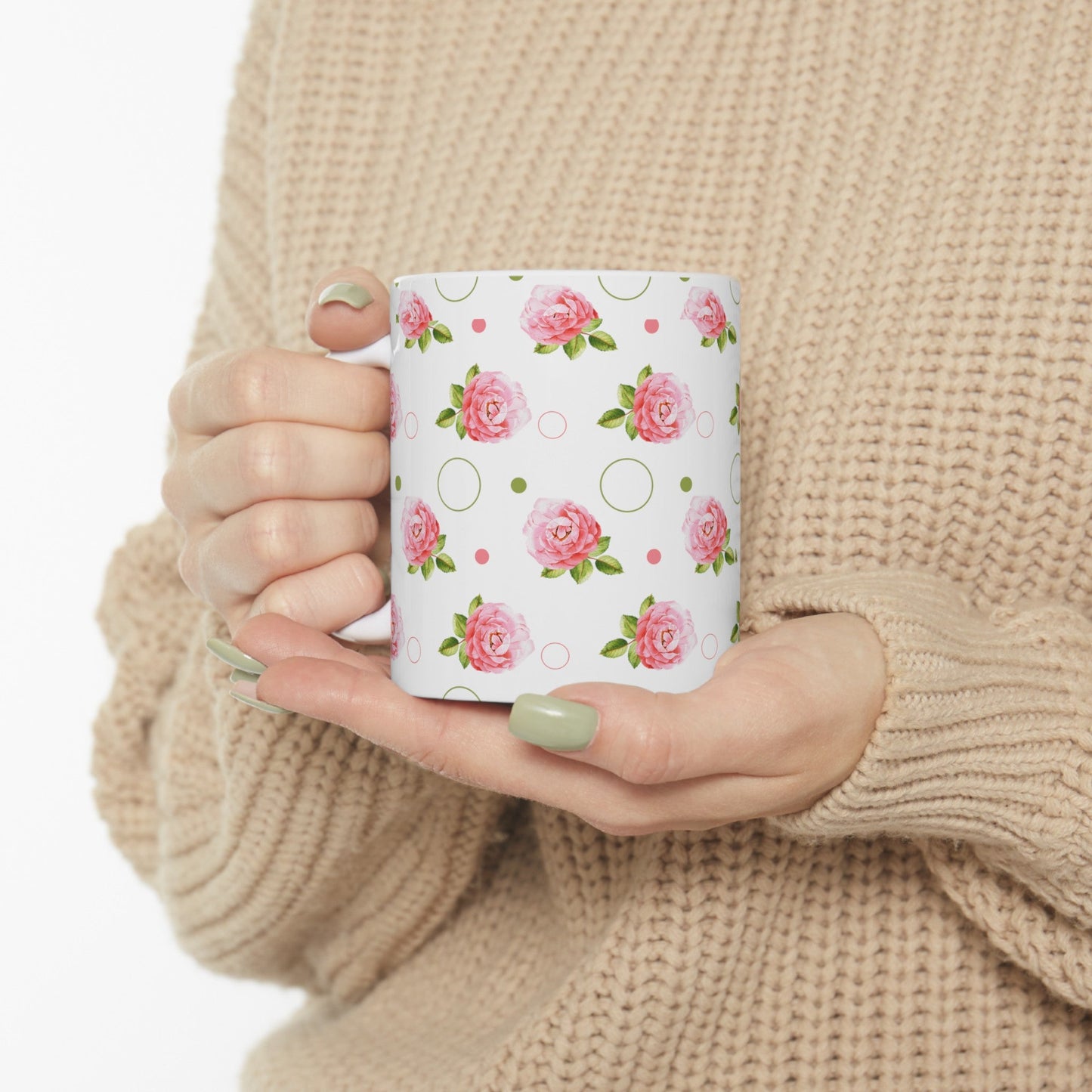 Pink Rose Mug - Mug - Kristine Celestine