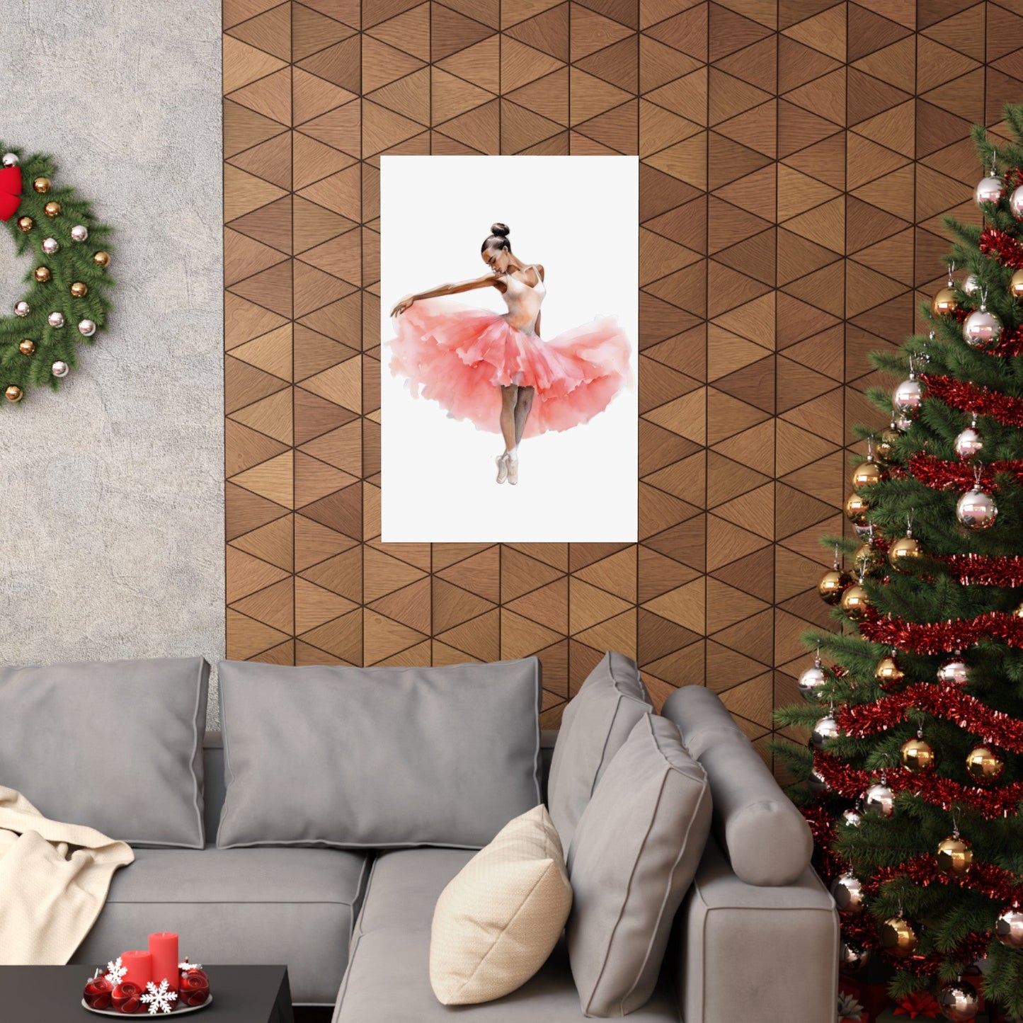 Poised Ballerina in a Pretty Tutu Wall Art Poster (A7) - Poster - Kristine Celestine