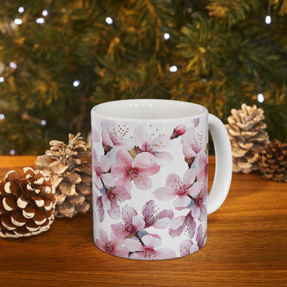 Pink Ombre Flower Mug (vH) - Mug - Kristine Celestine