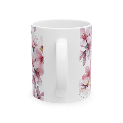 Pink Ombre Flower Mug (vH) - Mug - Kristine Celestine