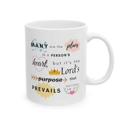 Proverbs 19:21 Bible Verse Mug - Mug - Kristine Celestine