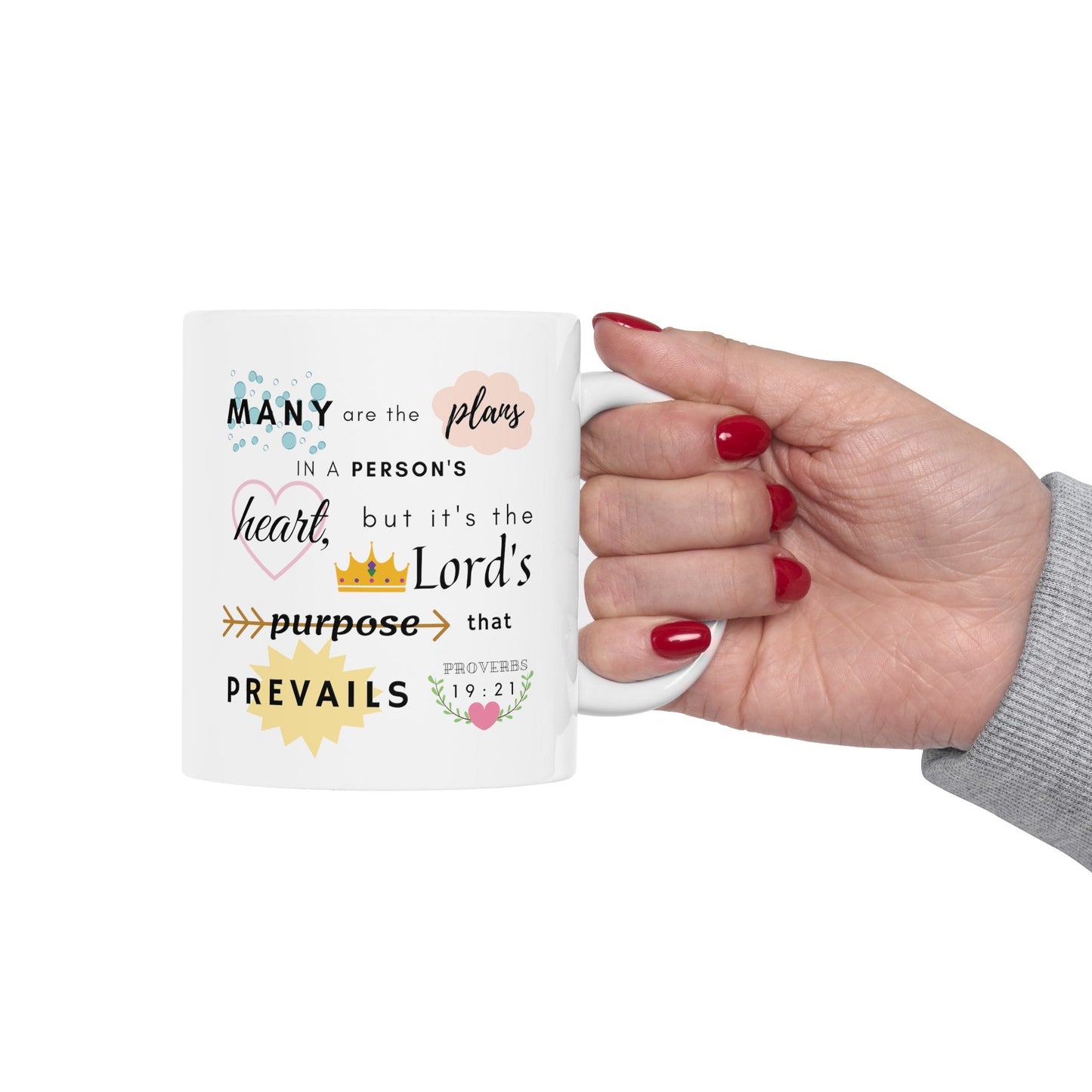 Proverbs 19:21 Bible Verse Mug - Mug - Kristine Celestine