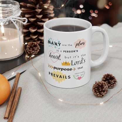 Proverbs 19:21 Bible Verse Mug - Mug - Kristine Celestine