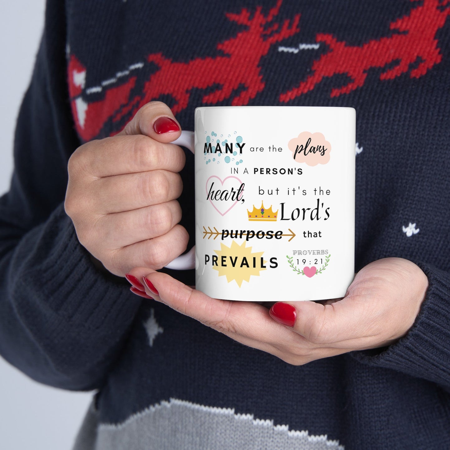 Proverbs 19:21 Bible Verse Mug - Mug - Kristine Celestine