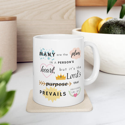 Proverbs 19:21 Bible Verse Mug - Mug - Kristine Celestine