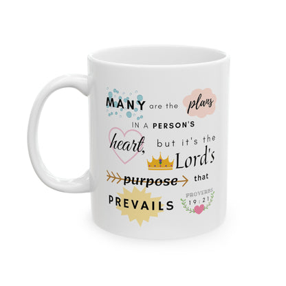 Proverbs 19:21 Bible Verse Mug - Mug - Kristine Celestine