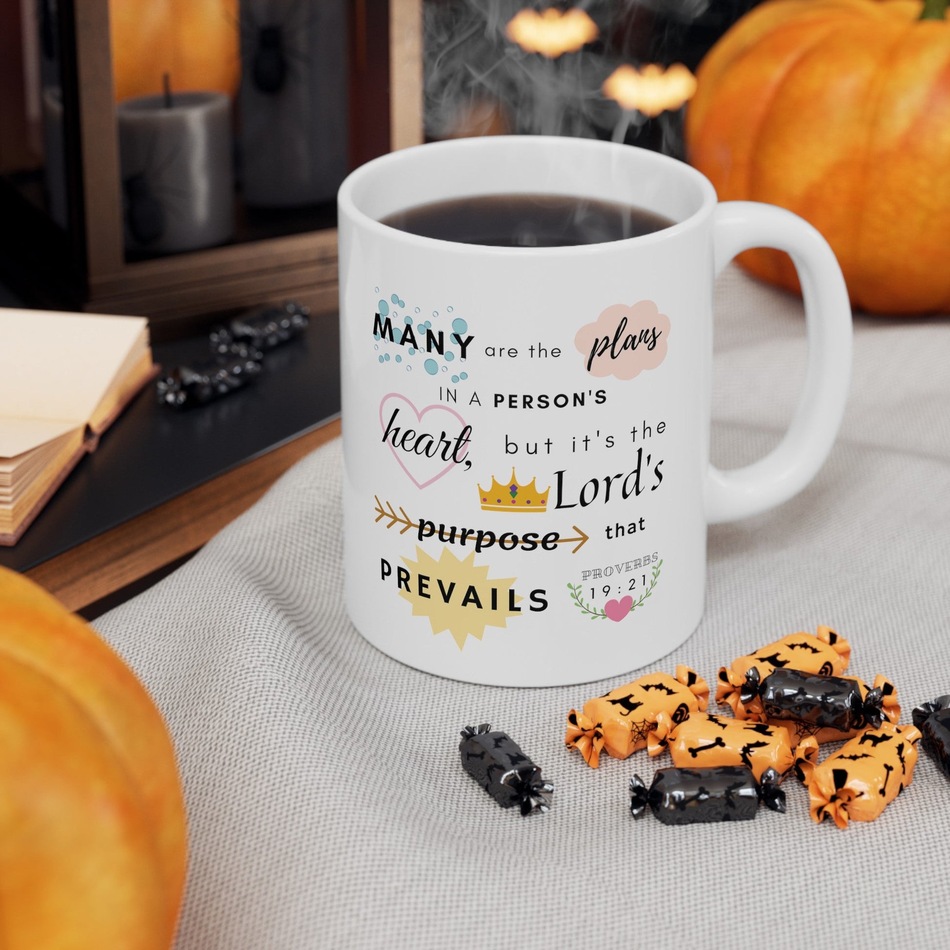 Proverbs 19:21 Bible Verse Mug - Mug - Kristine Celestine