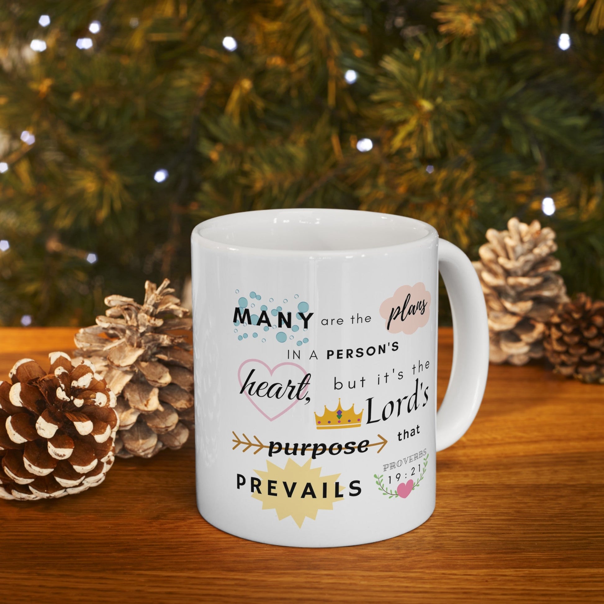 Proverbs 19:21 Bible Verse Mug - Mug - Kristine Celestine