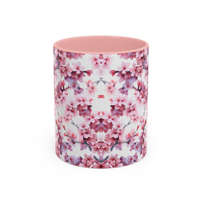 Purple Cherry Blossom Accent Mug (vJ) - Mug - Kristine Celestine