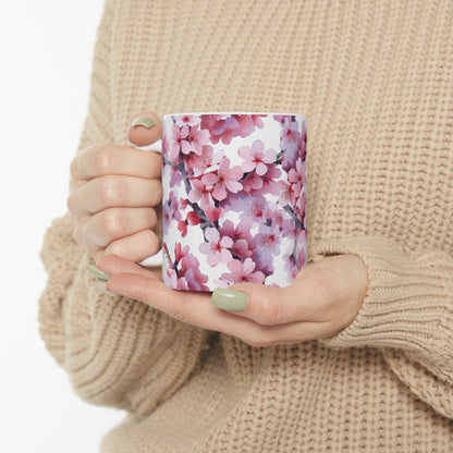 Purple Flower Blossom Mug (vJ) - Mug - Kristine Celestine