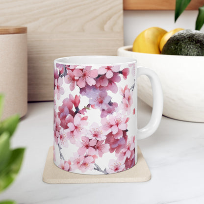 Purple Flower Blossom Mug (vJ) - Mug - Kristine Celestine