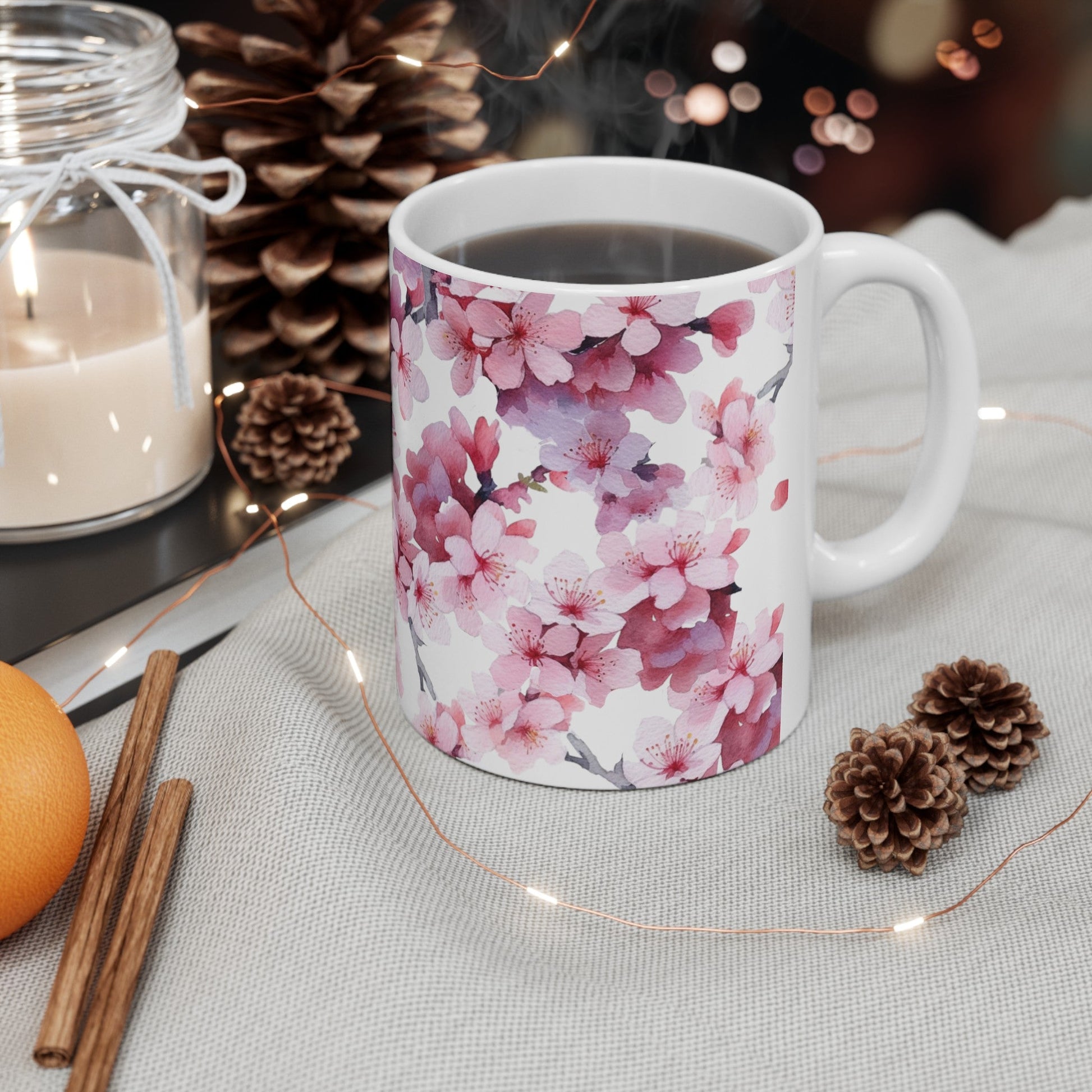 Purple Flower Blossom Mug (vJ) - Mug - Kristine Celestine