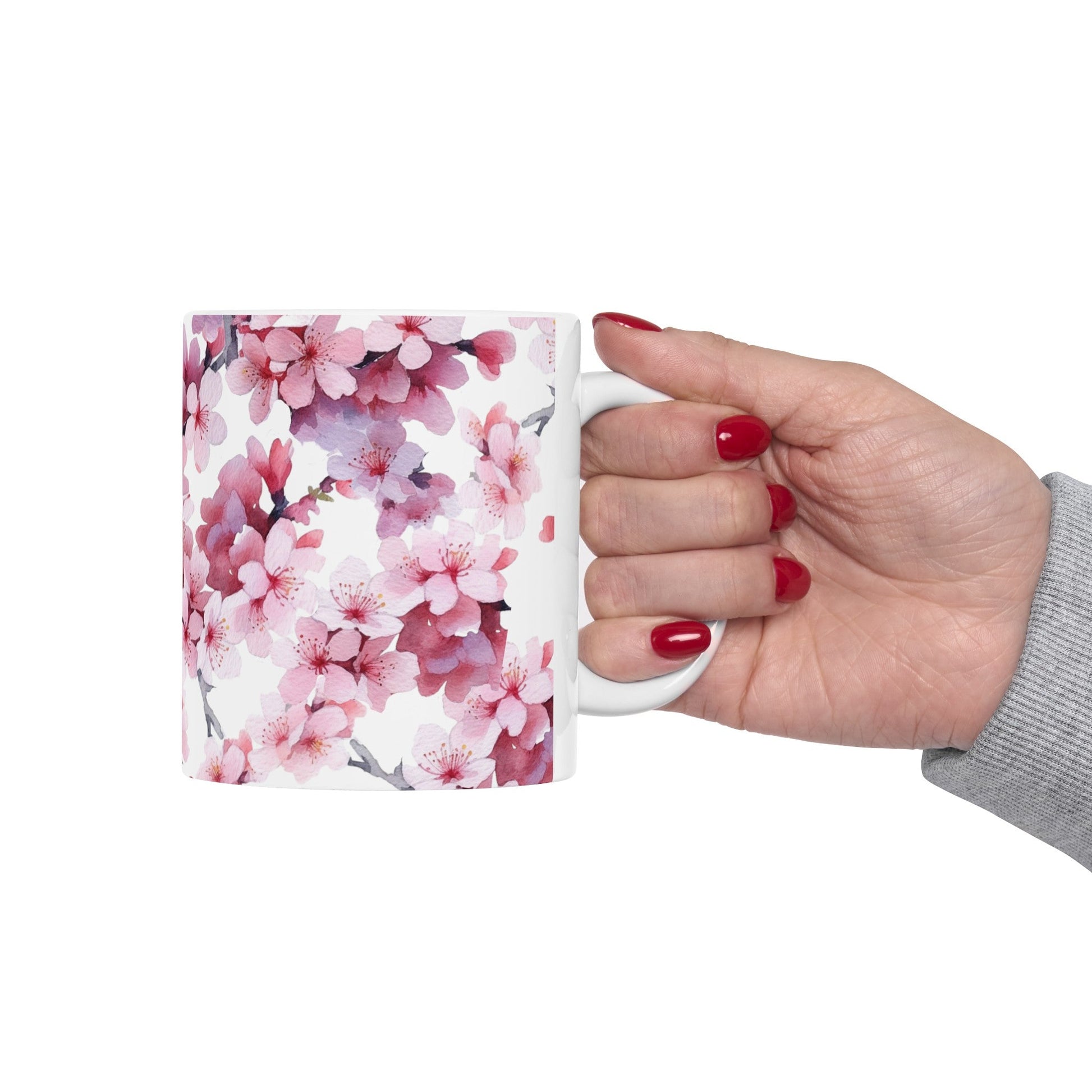 Purple Flower Blossom Mug (vJ) - Mug - Kristine Celestine