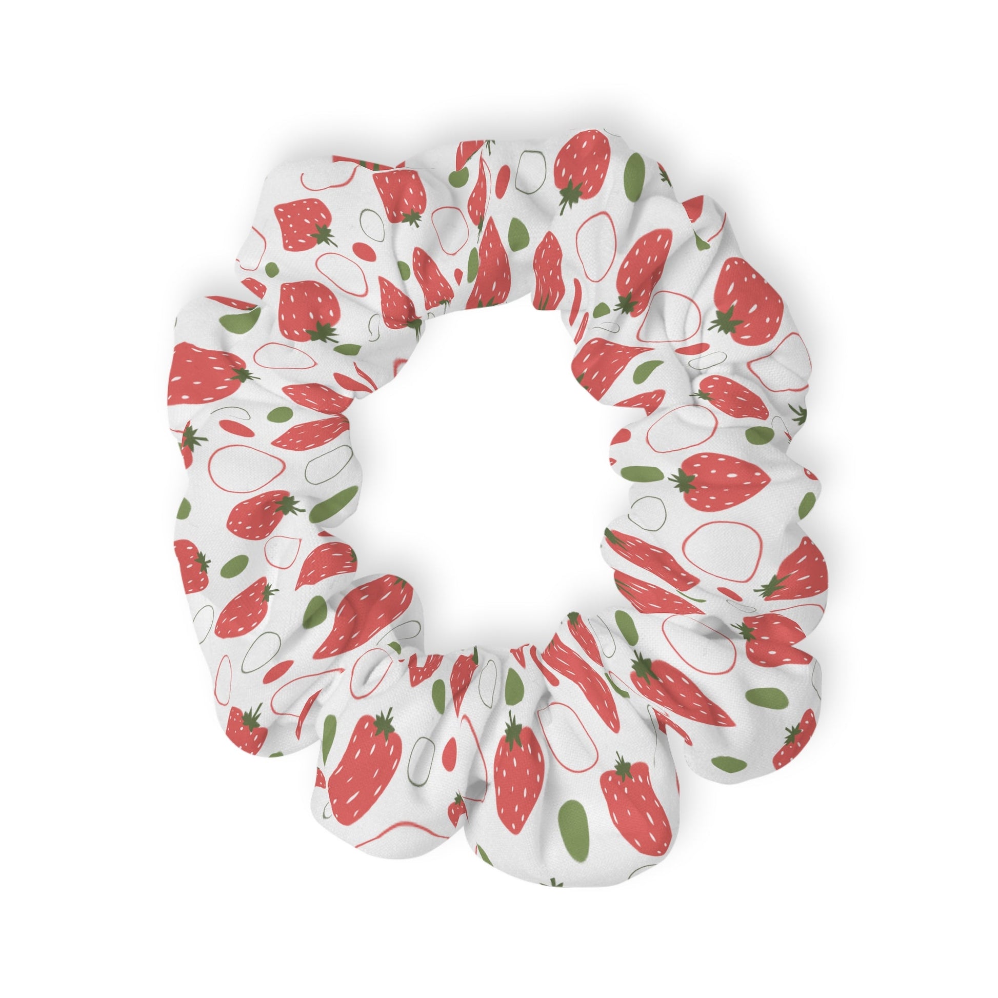 Red Strawberry Bubbles Scrunchie - Hair Accessories - Kristine Celestine