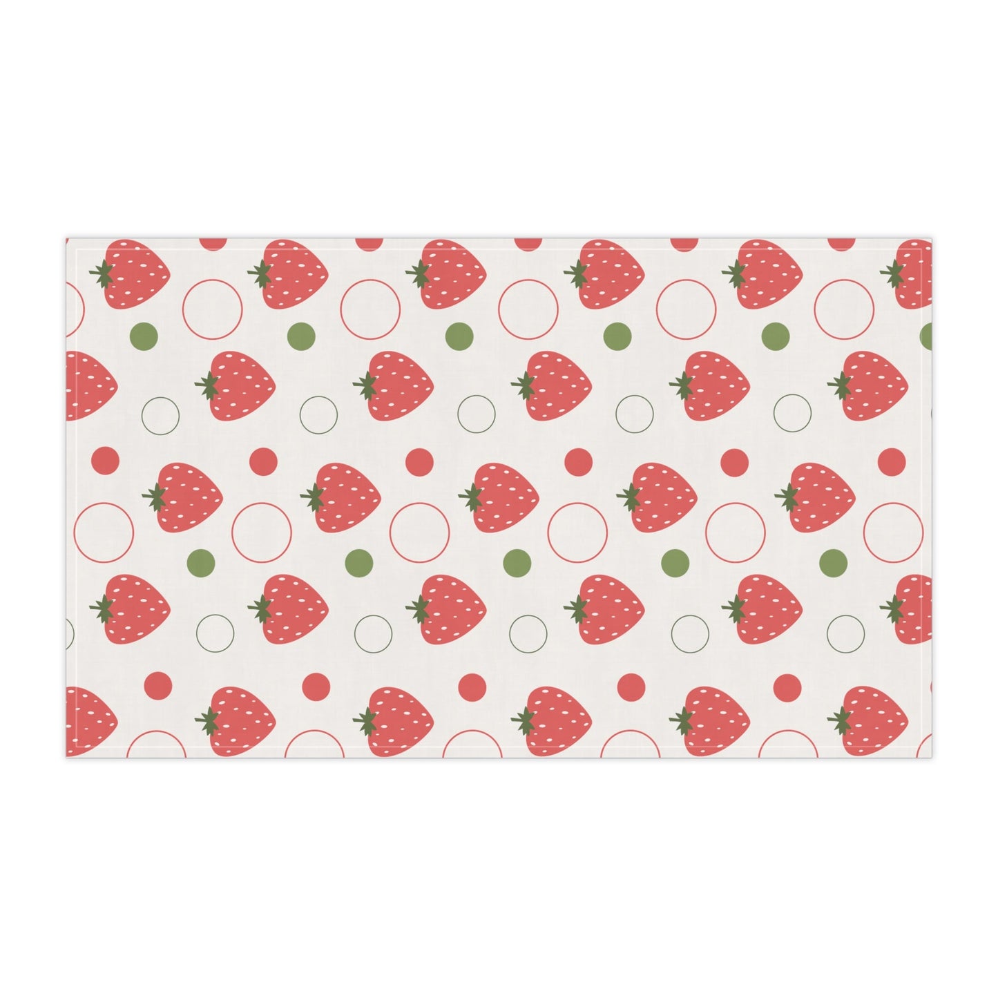 Red Strawberry Bubbles Kitchen Towel - Kitchen Towel - Kristine Celestine