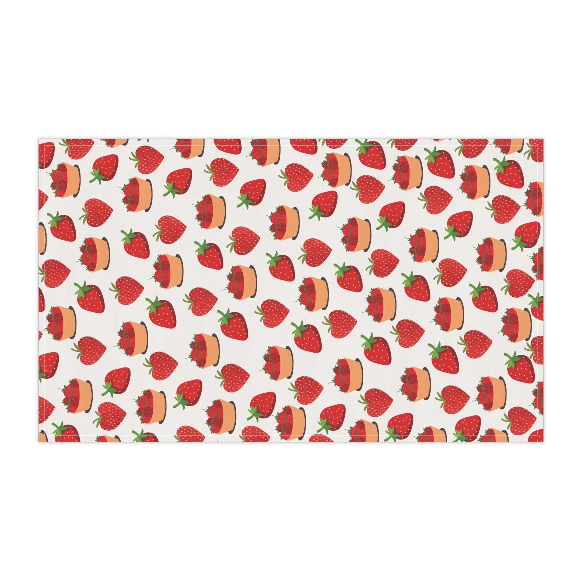 Strawberry Basket Bliss Kitchen Towel - Kitchen Towel - Kristine Celestine