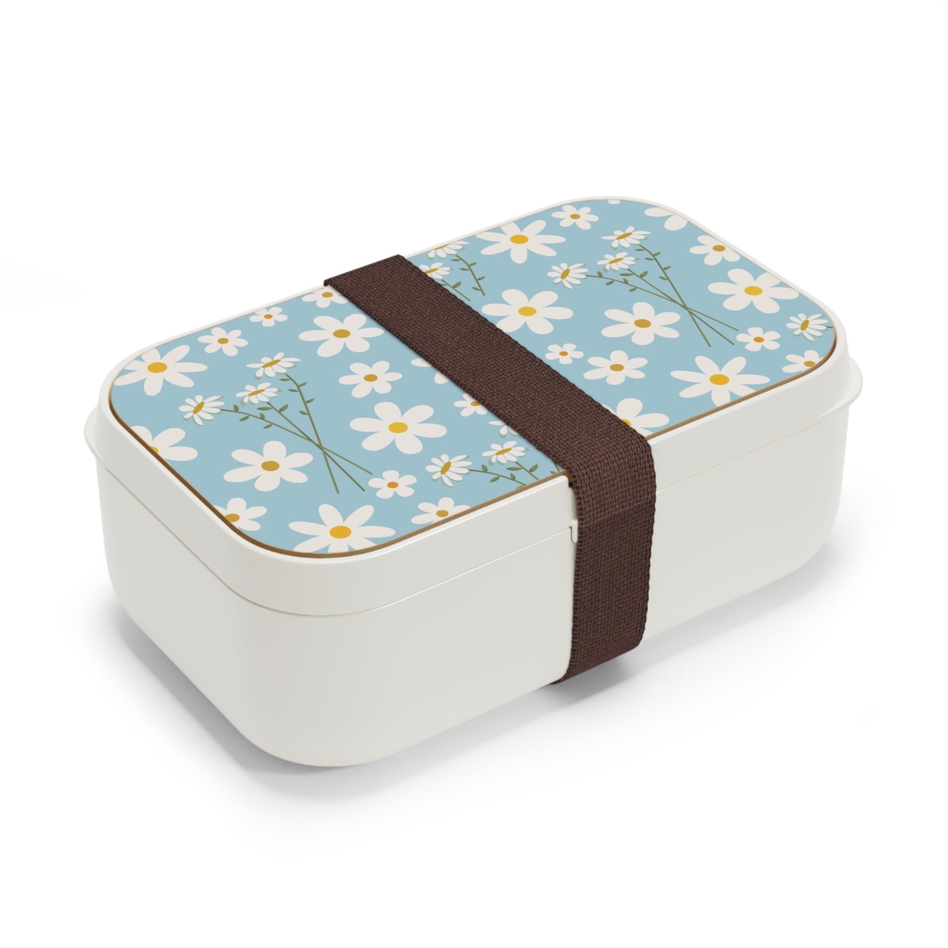 Sky Blue Daisy Bento Lunch Box Cute Food Container Cool Blue Flower Summer Lunchbox Floral Spring Food Storage Container - Accessories - Kristine Celestine