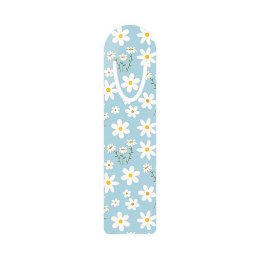 Sky Blue Daisy Bookmark for Bookish Book Lovers Cool Blue Spring Flower Marker for Books Daisies Bookmark - Accessories - Kristine Celestine