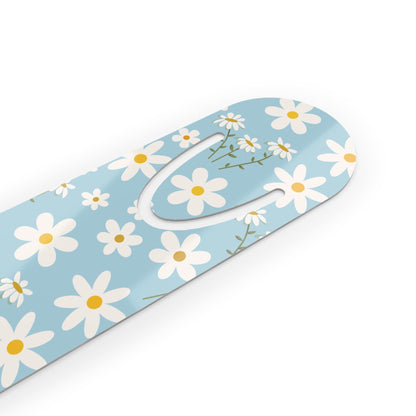 Sky Blue Daisy Bookmark for Bookish Book Lovers Cool Blue Spring Flower Marker for Books Daisies Bookmark - Accessories - Kristine Celestine