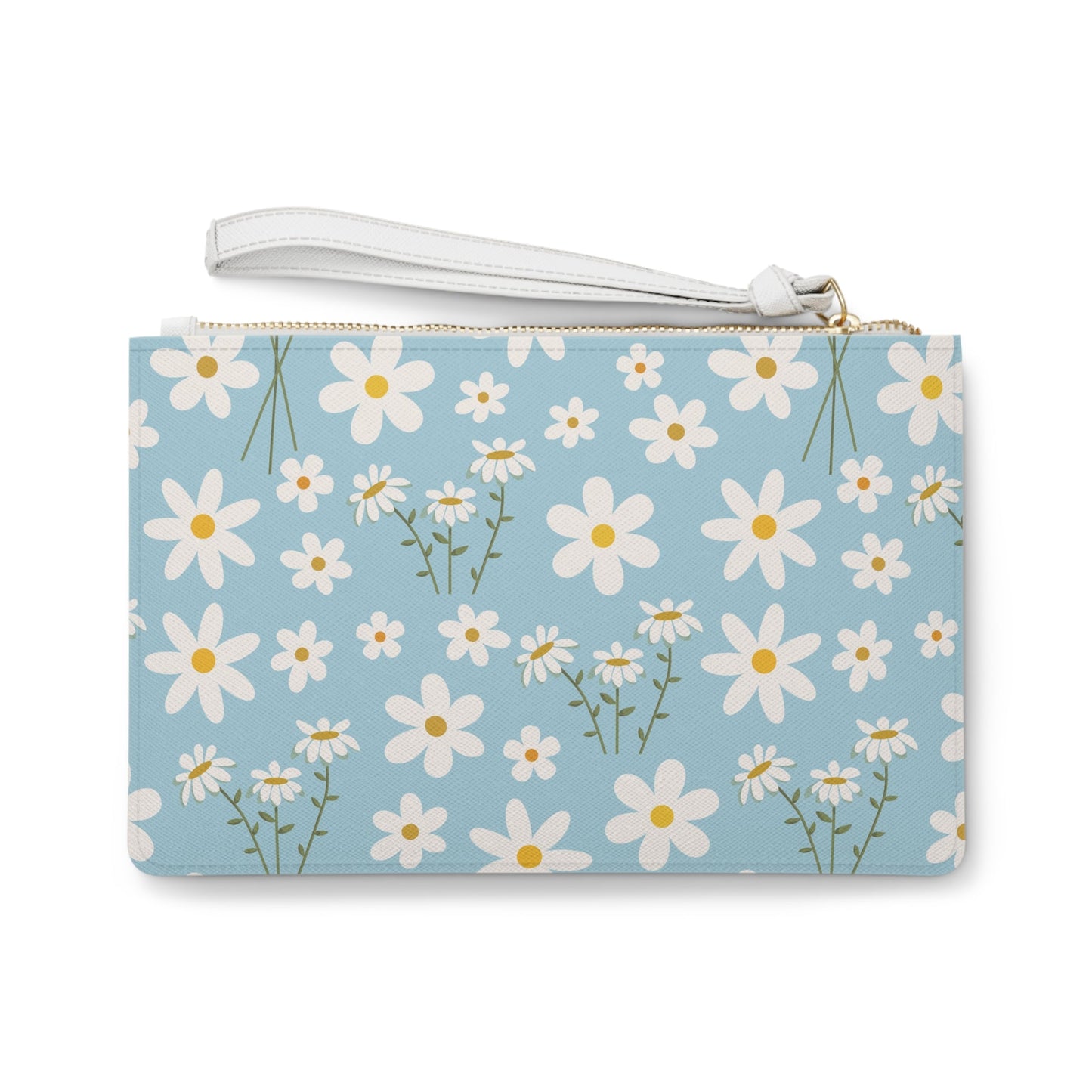 Sky Blue Daisy Clutch Bag - Bags - Kristine Celestine