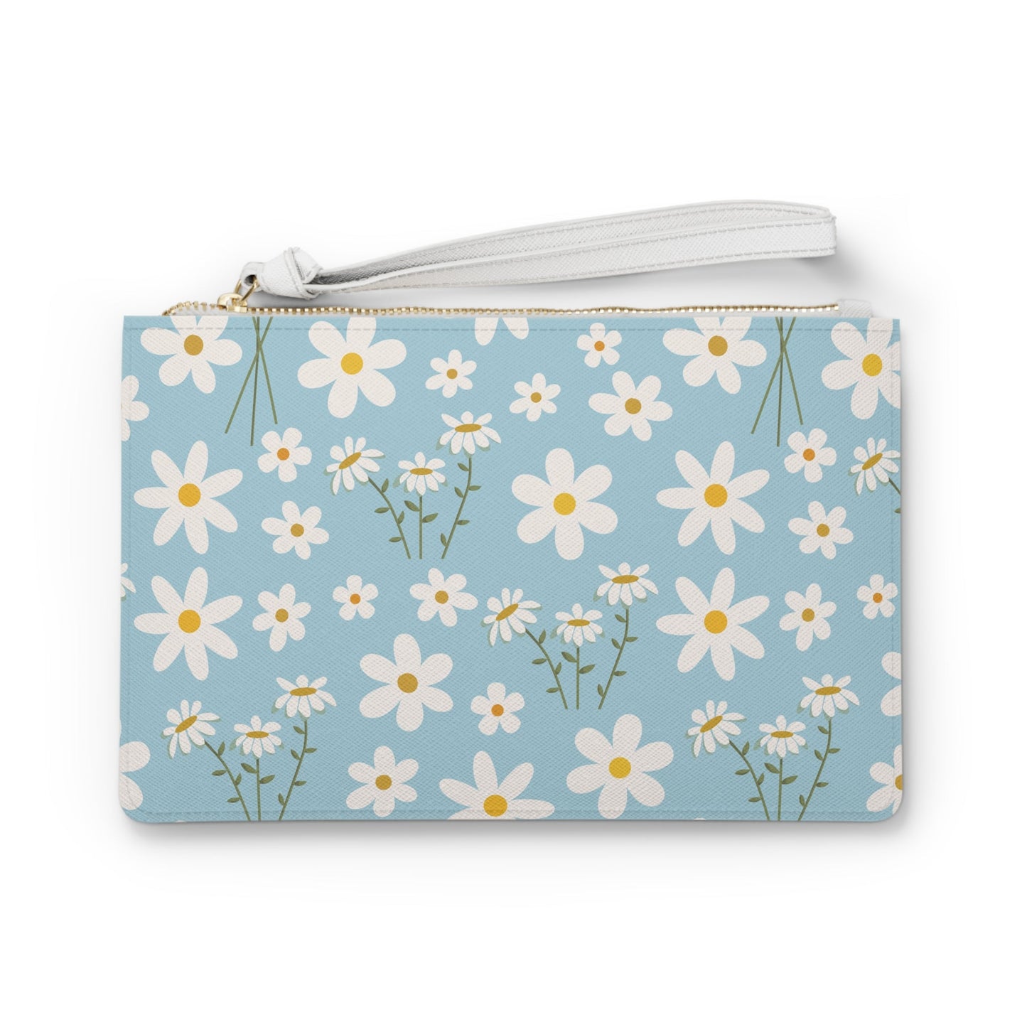 Sky Blue Daisy Clutch Bag - Bags - Kristine Celestine