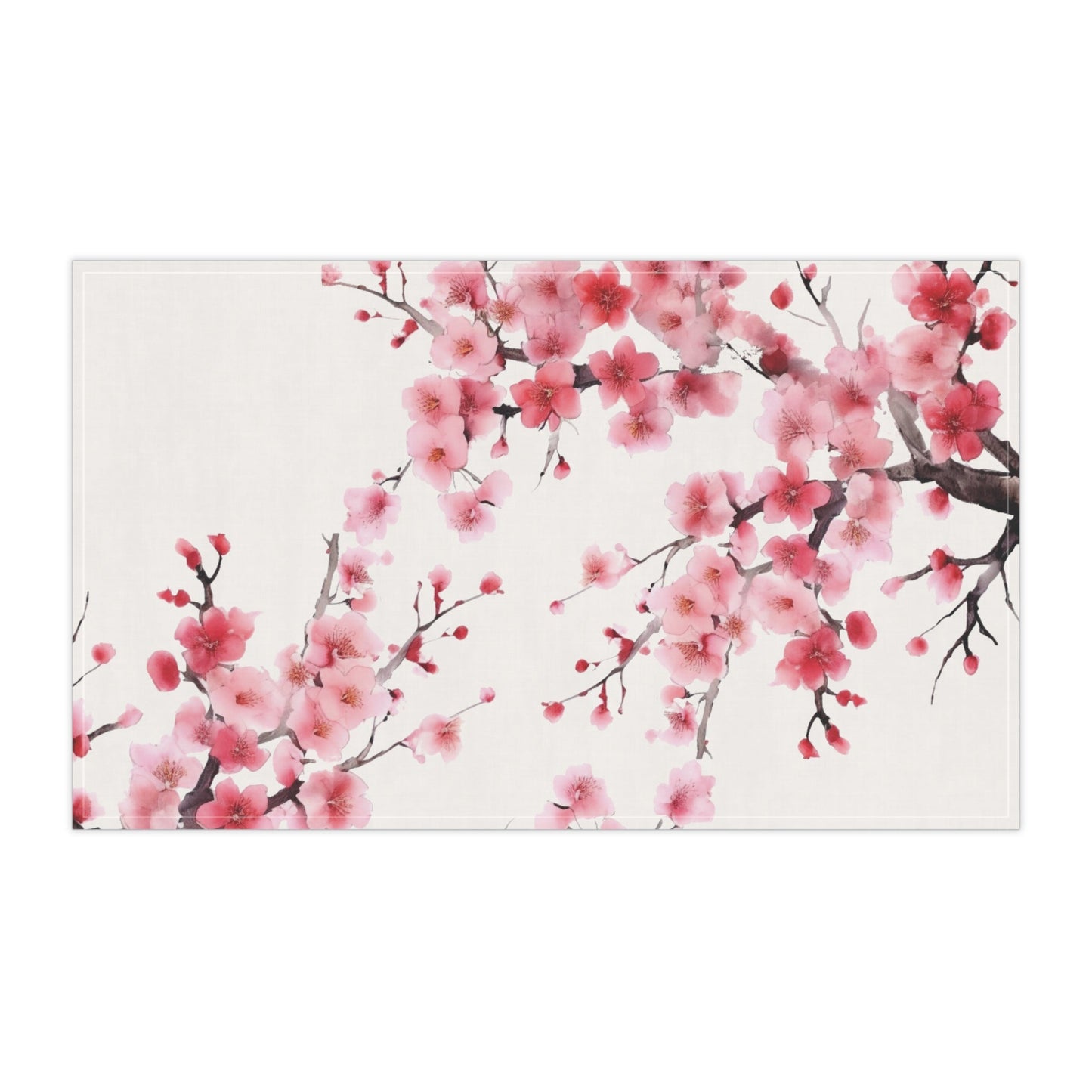 Japanese Cherry Blossom Tree Kitchen Towel (v4) - Kitchen Towel - Kristine Celestine