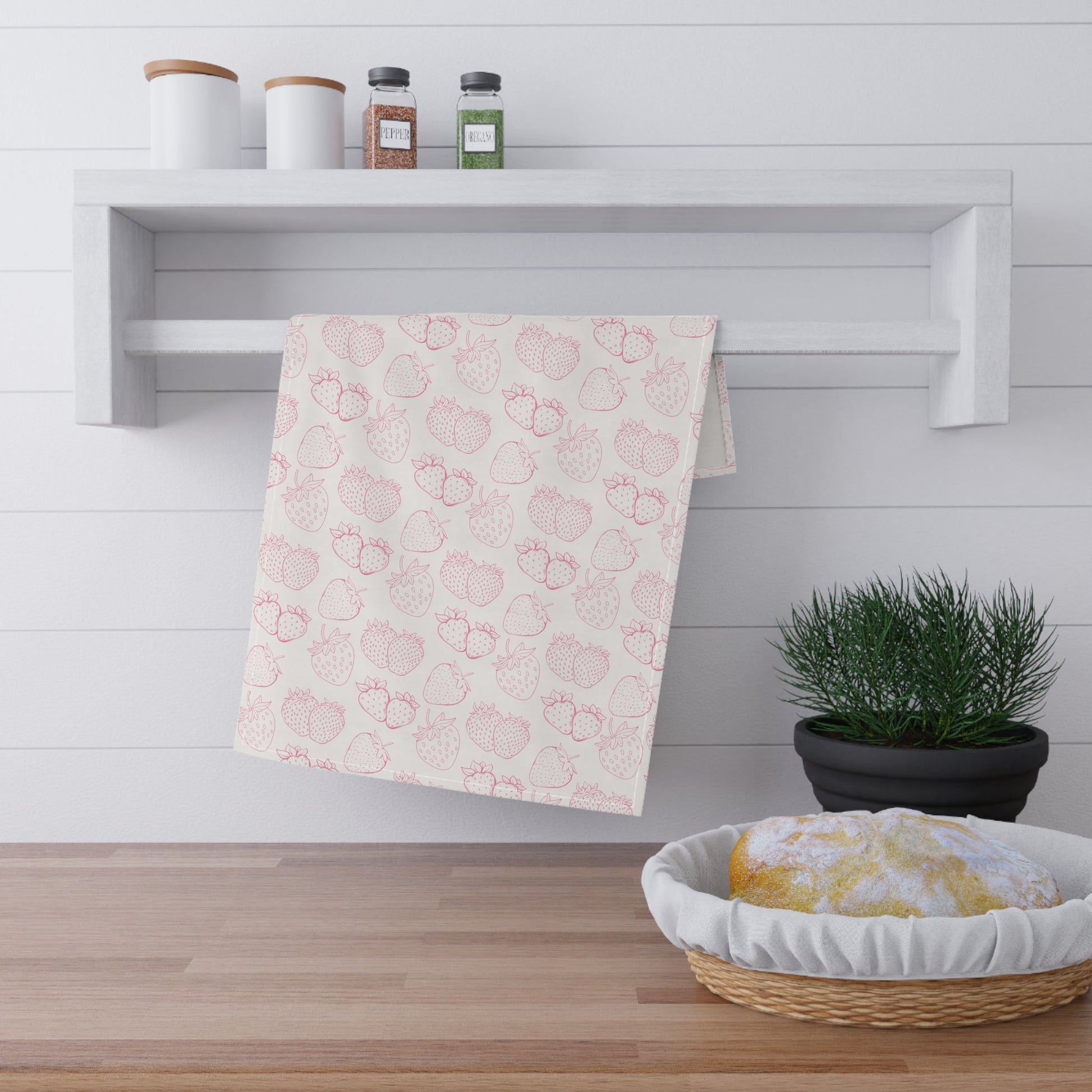 Strawberry Dream Kitchen Towel - Kitchen Towel - Kristine Celestine