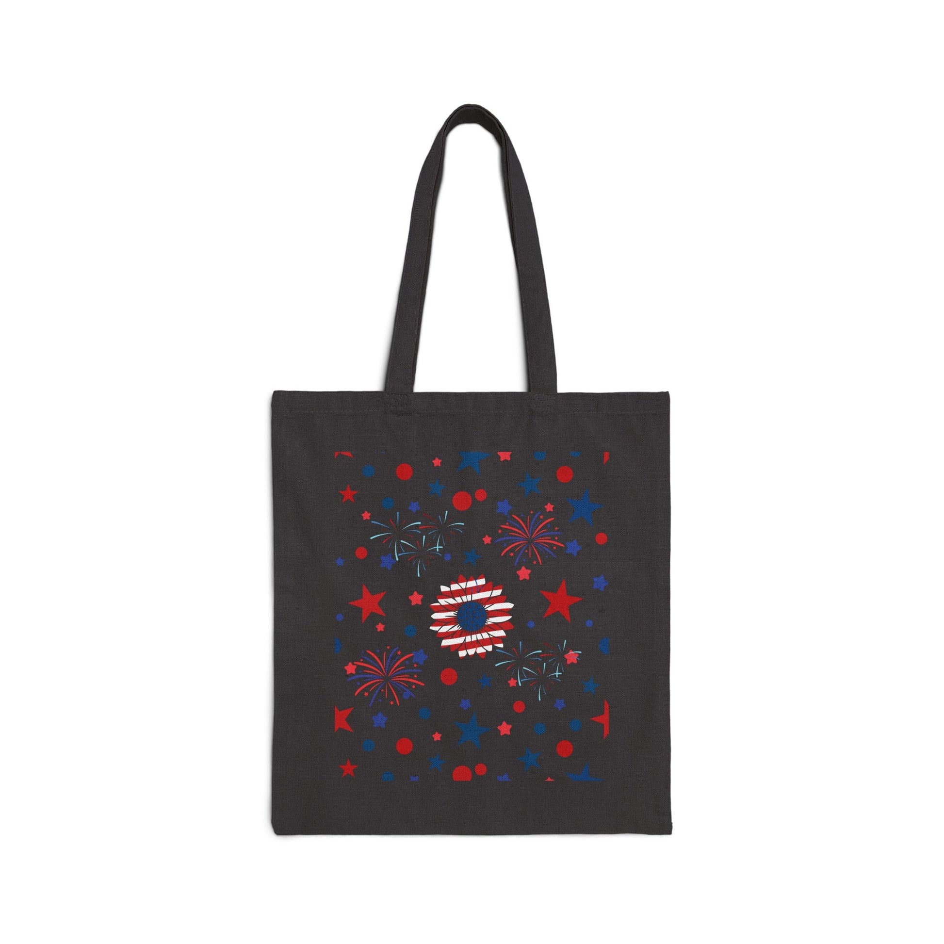 Starry Night America Cotton Canvas Tote Bag - Bags - Kristine Celestine