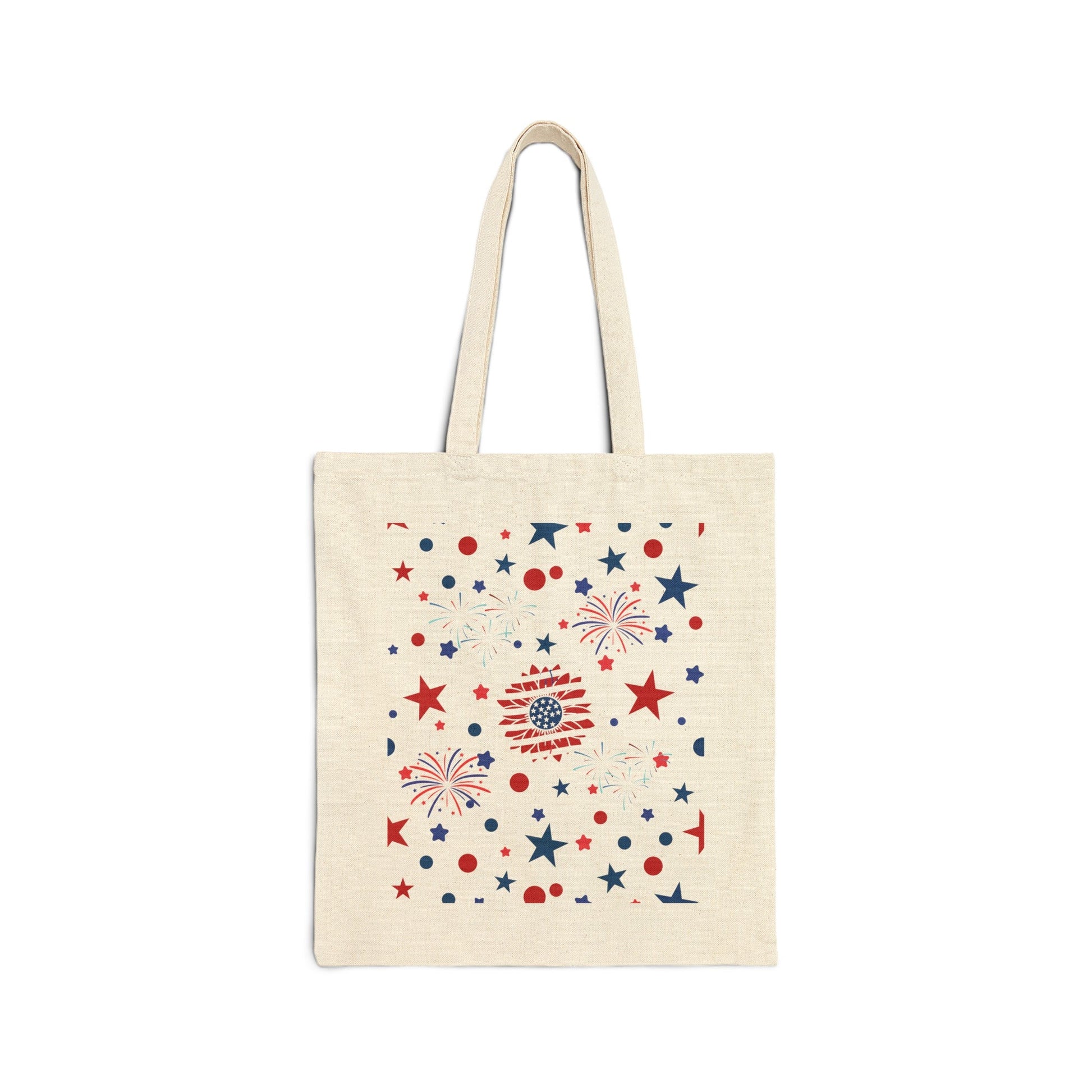 Starry Night America Cotton Canvas Tote Bag - Bags - Kristine Celestine