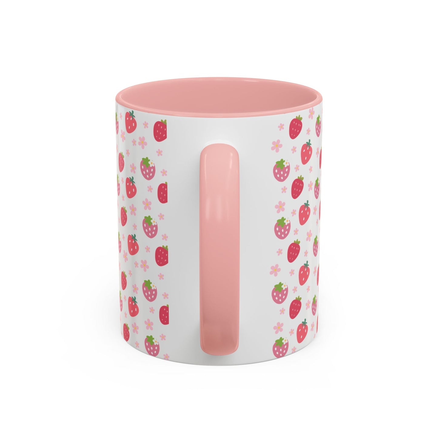 Strawberries and Daisies Accent Mug - Mug - Kristine Celestine